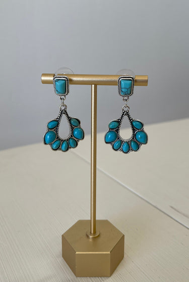 Turquoise Teardrop Earrings - ShopSpoiled