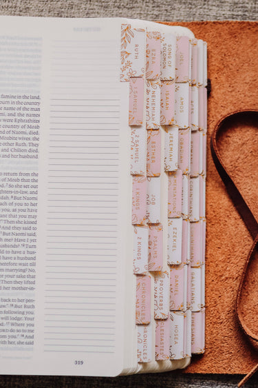 Gold Foil Bible Tabs - Dusty Pink - ShopSpoiled