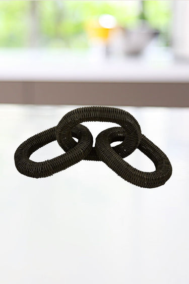 Black Rattan Links - ShopSpoiled