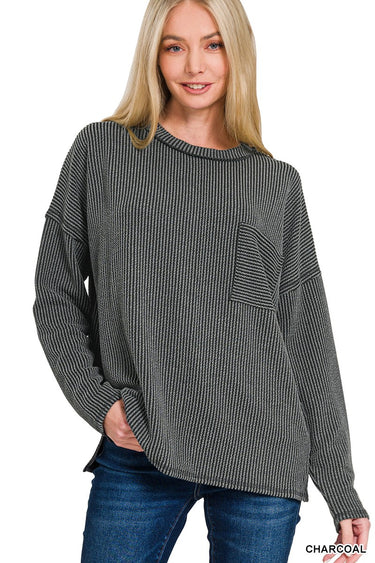 Everyday Cozy Pocket Long Sleeve - ShopSpoiled