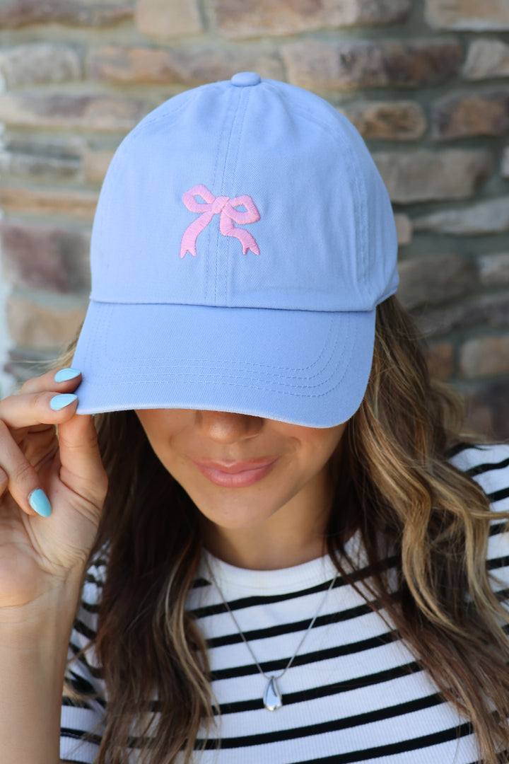 Embroidered Bow Hat - ShopSpoiled
