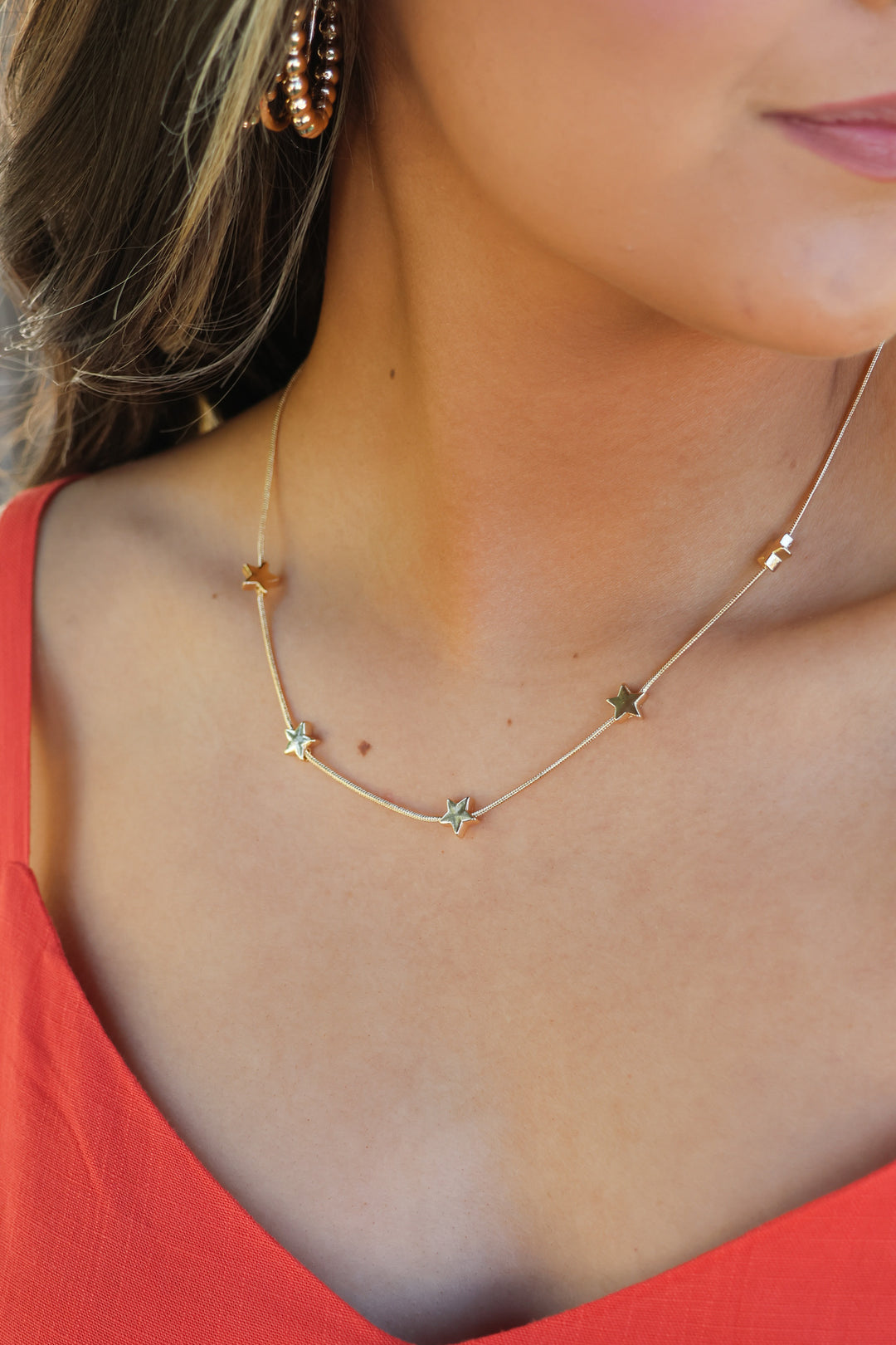 Star Shine Necklace in Gold - ShopSpoiled
