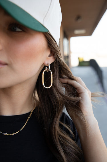 Oval Drop Dangle Earring - ShopSpoiled