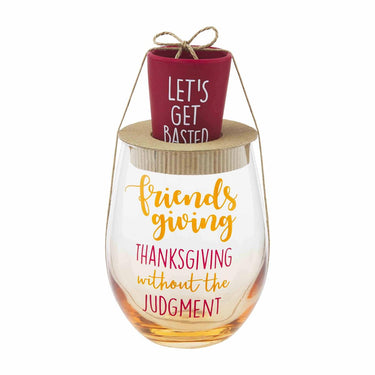 Let's Get Basted Wine Glass Set - ShopSpoiled