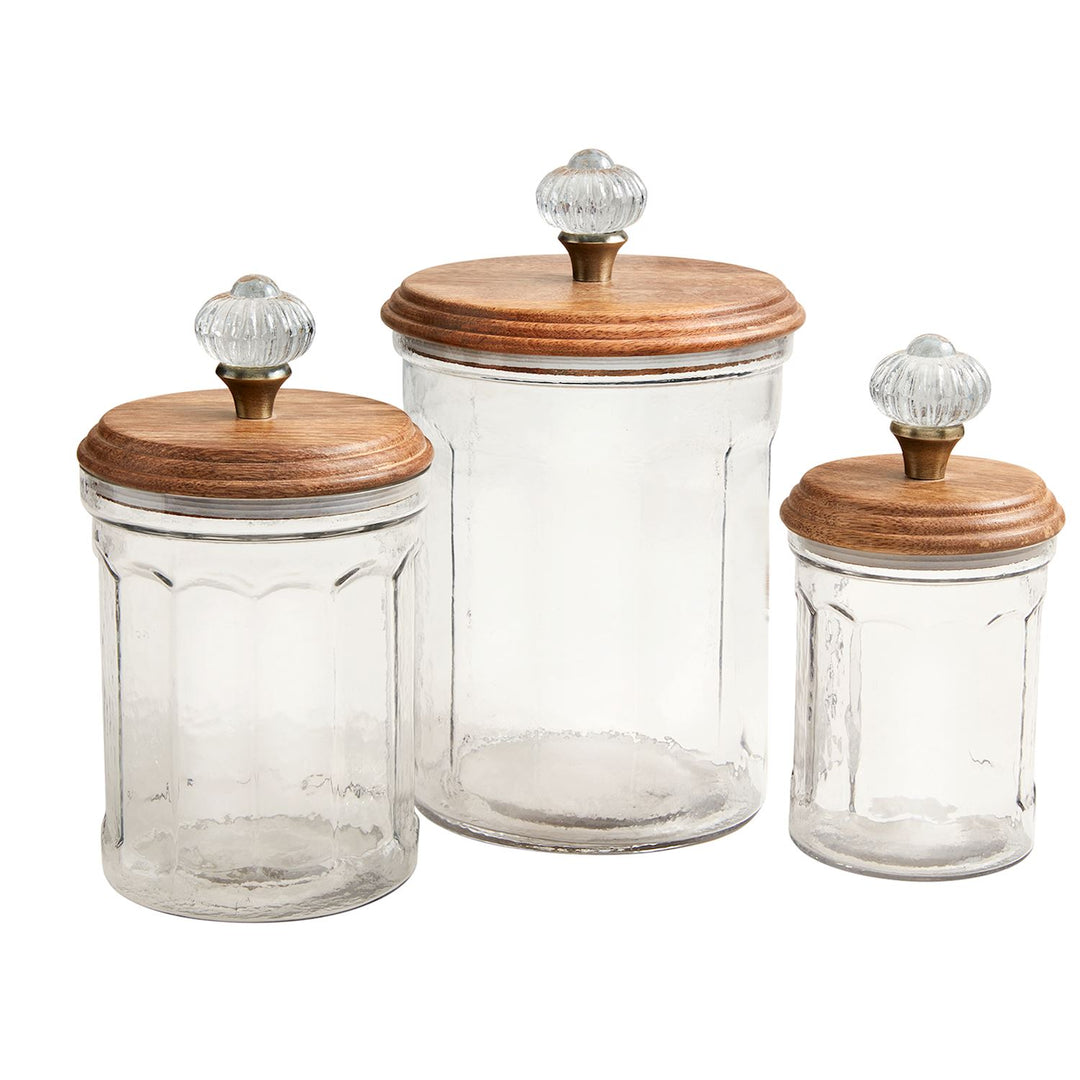 Glass Knob Canister Set - ShopSpoiled