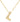 Bubble Initial Necklace In Gold - ShopSpoiled