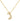 Bubble Initial Necklace In Gold - ShopSpoiled