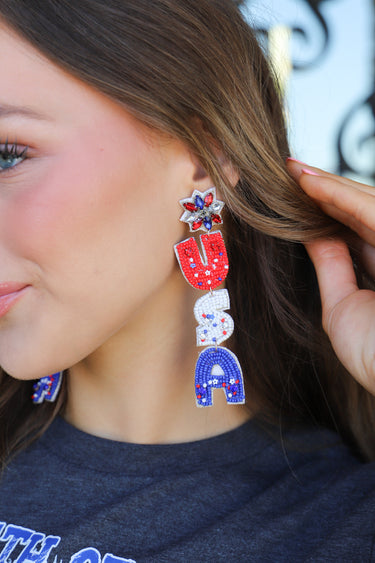 USA Earrings - ShopSpoiled