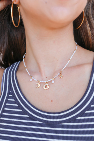 Star And Moon Necklace - ShopSpoiled