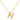 Bubble Initial Necklace In Gold - ShopSpoiled