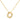 Bubble Initial Necklace In Gold - ShopSpoiled