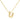 Bubble Initial Necklace In Gold - ShopSpoiled