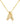 Bubble Initial Necklace In Gold - ShopSpoiled