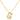 Bubble Initial Necklace In Gold - ShopSpoiled