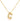 Bubble Initial Necklace In Gold - ShopSpoiled