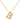 Bubble Initial Necklace In Gold - ShopSpoiled