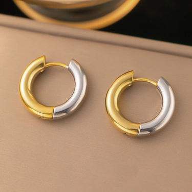 18K Stainless Steel Tarnish Free Waterproof Hoop - ShopSpoiled