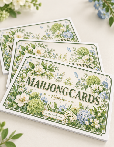 Floral Mahjong Card 2026 - ShopSpoiled