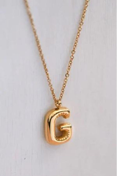 Small Bubble Letter Necklace - ShopSpoiled