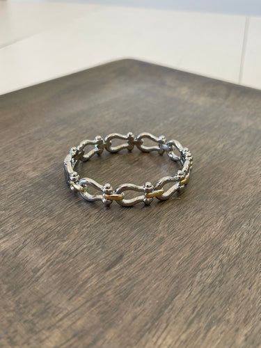 Two Tone Horse Bit Bracelet - ShopSpoiled