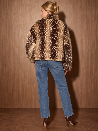 Oh Deer Faux Fur Jacket