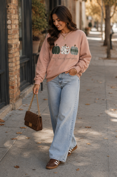 Hey There Pumpkin Trio Sweatshirt - ShopSpoiled