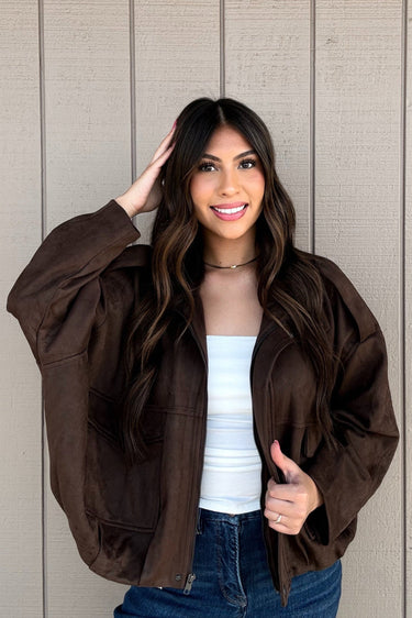 New York Night Suede Jacket - ShopSpoiled
