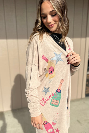 Holiday Cheers Cardigan - ShopSpoiled
