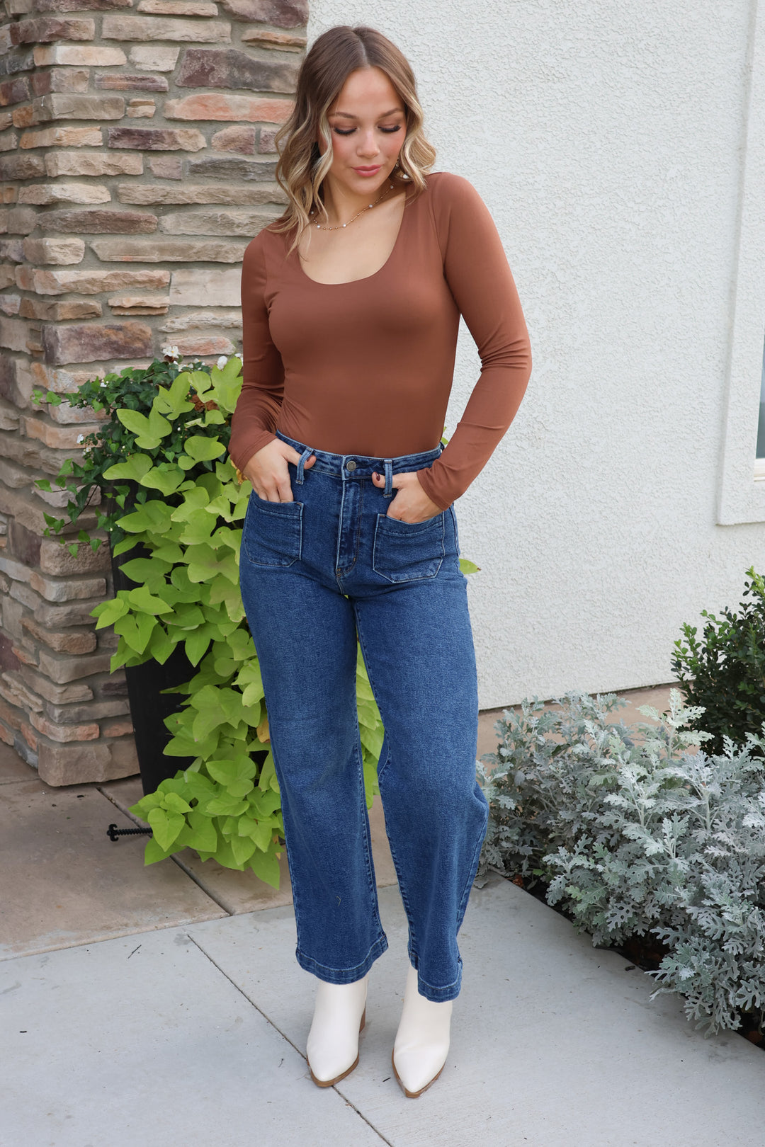 Must Have Bodysuit In Brown - ShopSpoiled