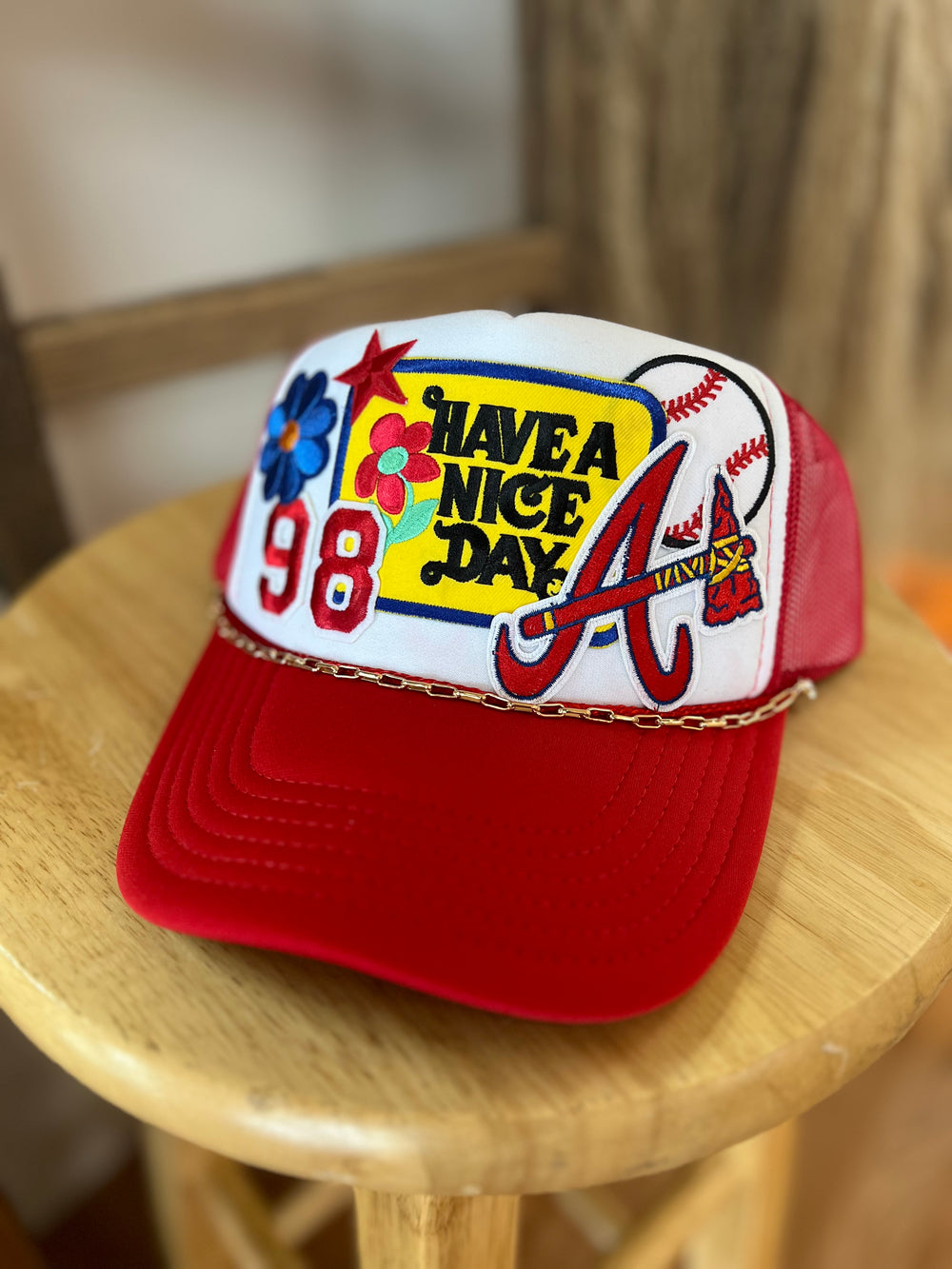 98 Braves Trucker Hat - ShopSpoiled