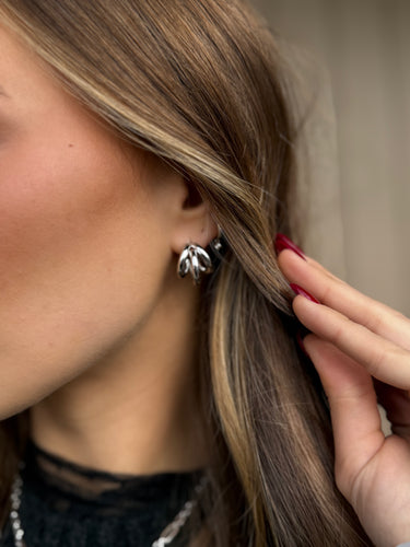Triple take silver hoop earrings - ShopSpoiled