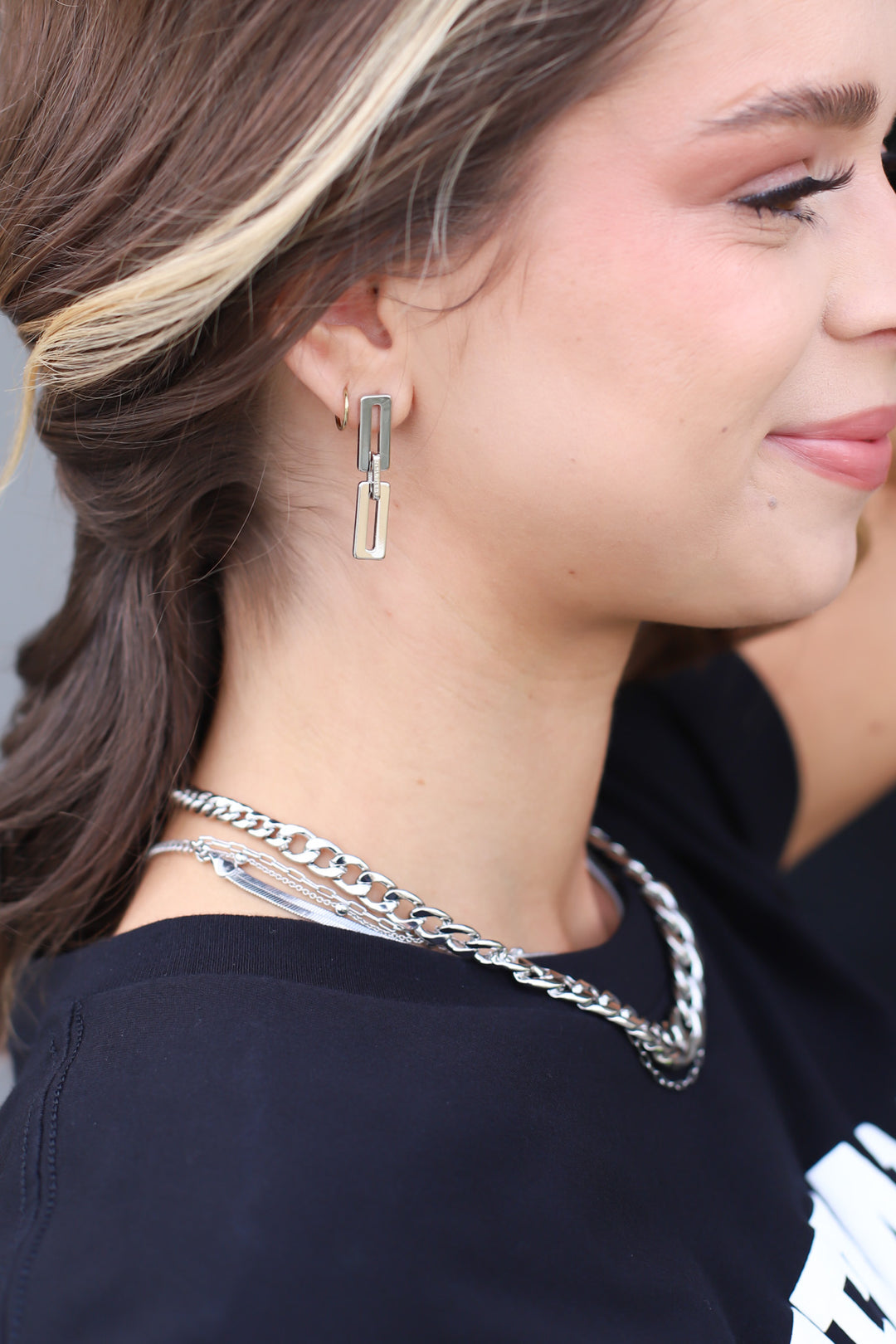 Xandra Earrings In Silver - ShopSpoiled