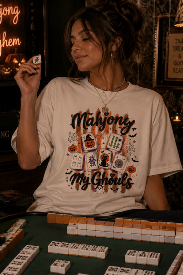 Mahjong with my Ghouls tee - ShopSpoiled