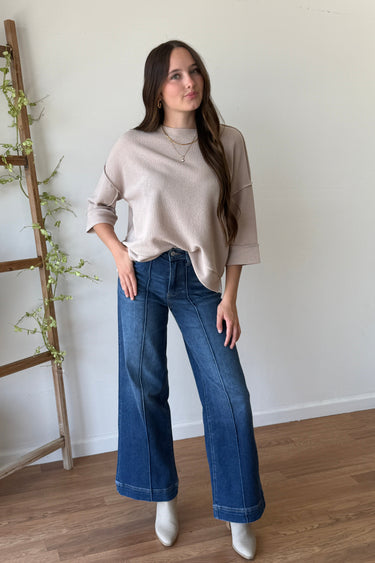 Waffle Knit Top - ShopSpoiled