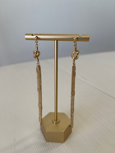 Fringe Chain Gold EEarrings - ShopSpoiled
