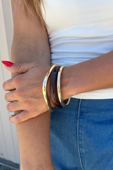 Tort & Gold Bangle Set - ShopSpoiled