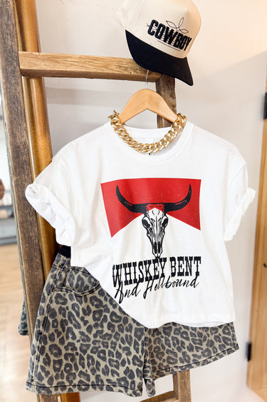 Whiskey Bent & Hell Bound Cropped Tee - ShopSpoiled