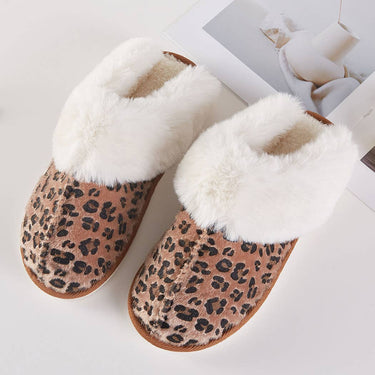 Cozy Leopard Faux Fur Lined Leopard Slippers - ShopSpoiled