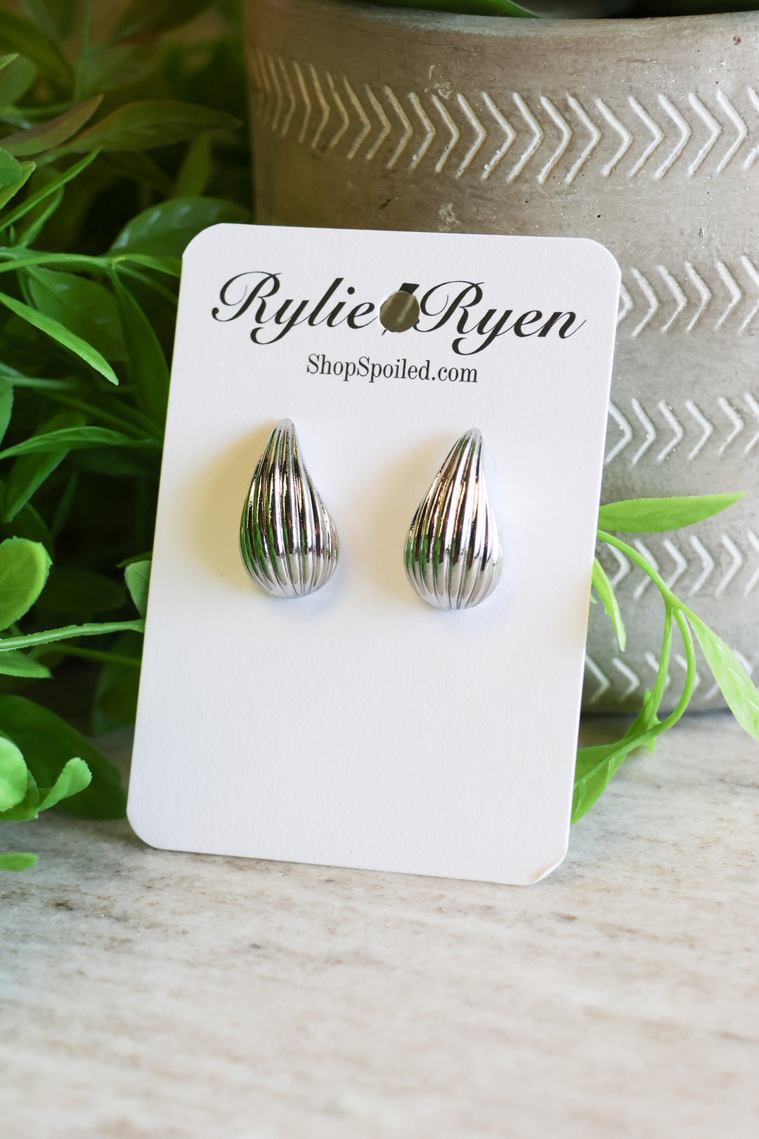 About Last Night Earrings In Silver - ShopSpoiled