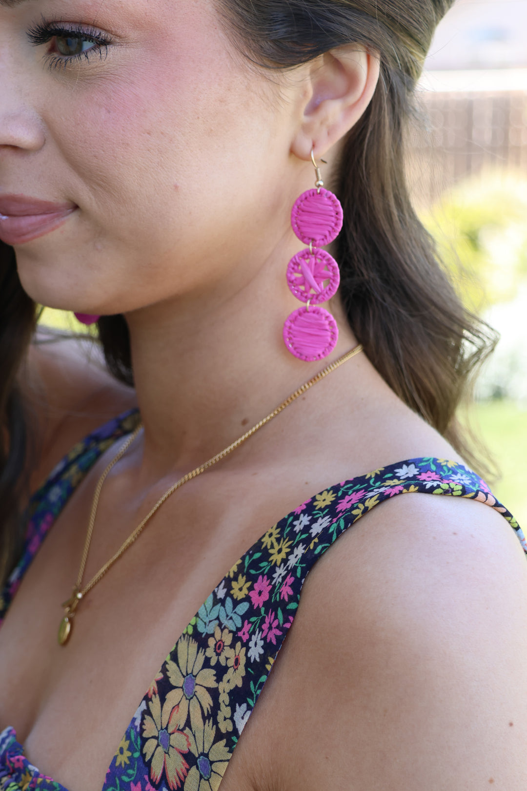 Summer Vibes Earring In Pink - ShopSpoiled