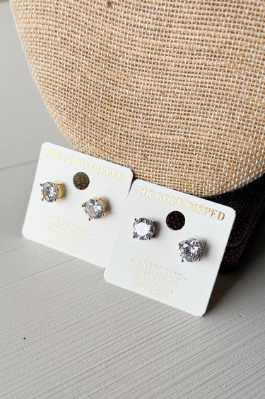 Large Brandy Stud Earrings - ShopSpoiled