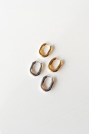 Everyday Oval Hoop Earrings - ShopSpoiled