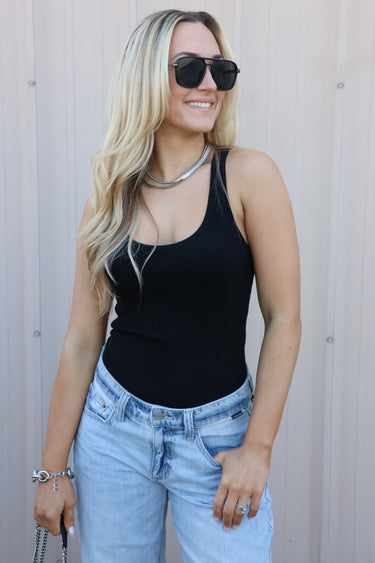 The Soft Stretch Ribbed Tank - ShopSpoiled