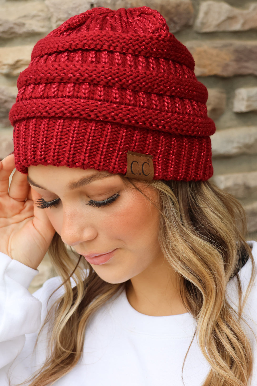 CC Beanie Red Shimmer - ShopSpoiled