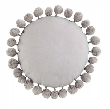 Round Pom Decor Pillow - ShopSpoiled