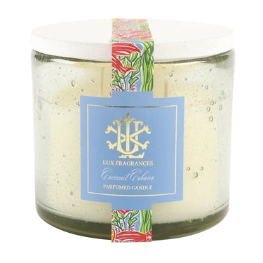 Coconut Cabana 13.5 oz Clear Glass with White lid - ShopSpoiled