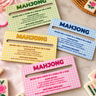 4 Pc. Gingham Mahjong Line Reader - ShopSpoiled