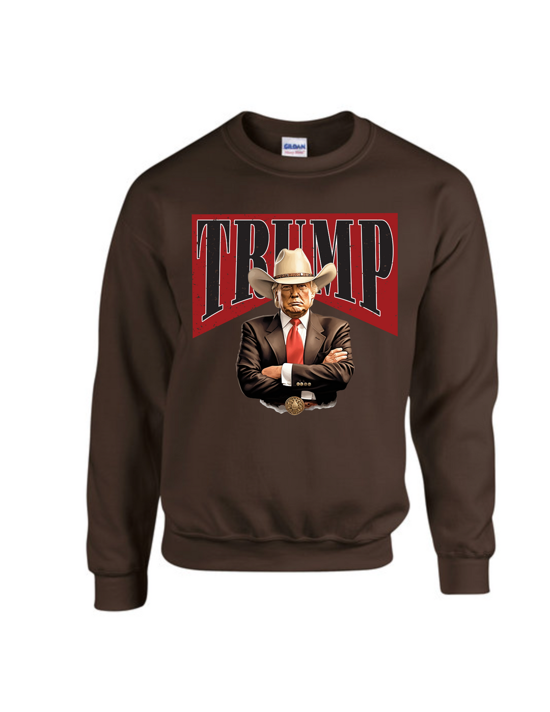 **PRE ORDER** Cowboy Trump Sweatshirt - ShopSpoiled