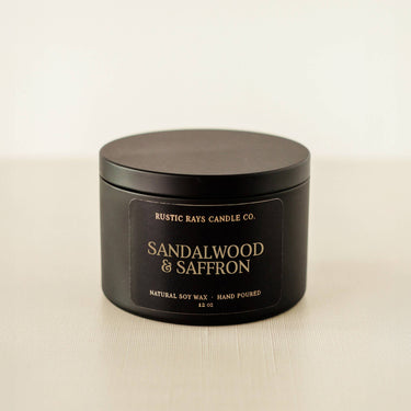 Sandalwood & Saffron Soy Candle - ShopSpoiled
