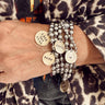 Stainless Steel & Brass Coin Tag Bracelets - ShopSpoiled